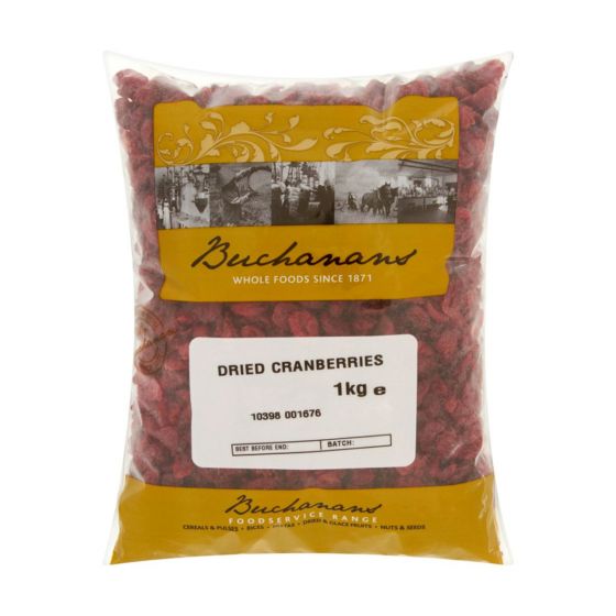 6 x Buchanans Dried Cranberries 1Kg