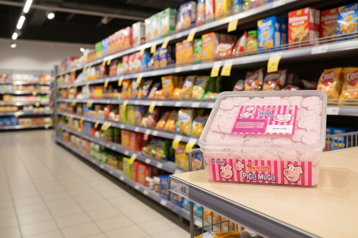 120 X Swizzels Tub Pig's Mugs