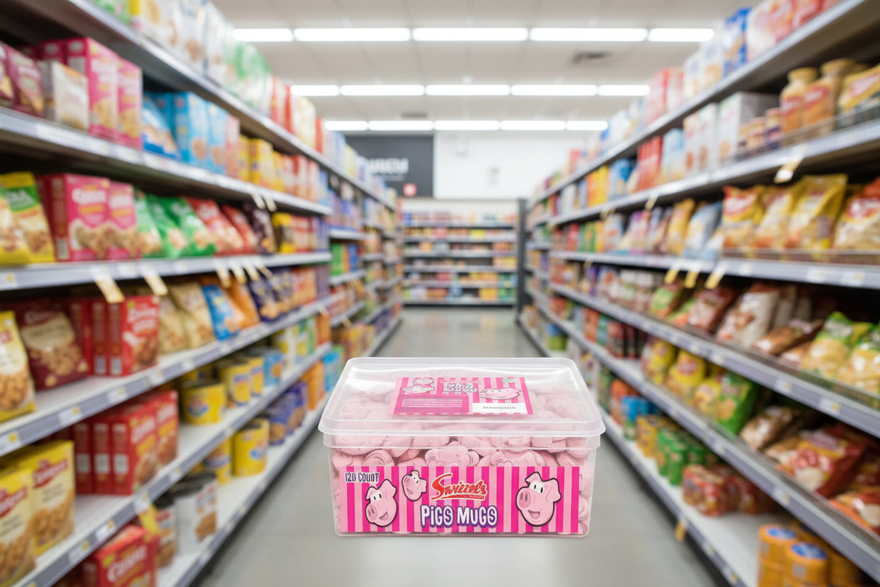 120 X Swizzels Tub Pig's Mugs