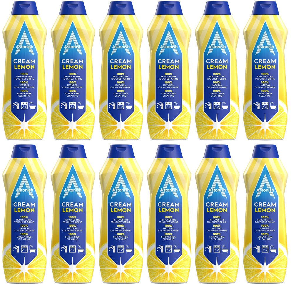 12 x Astonish Cream Lemon  - 500ML