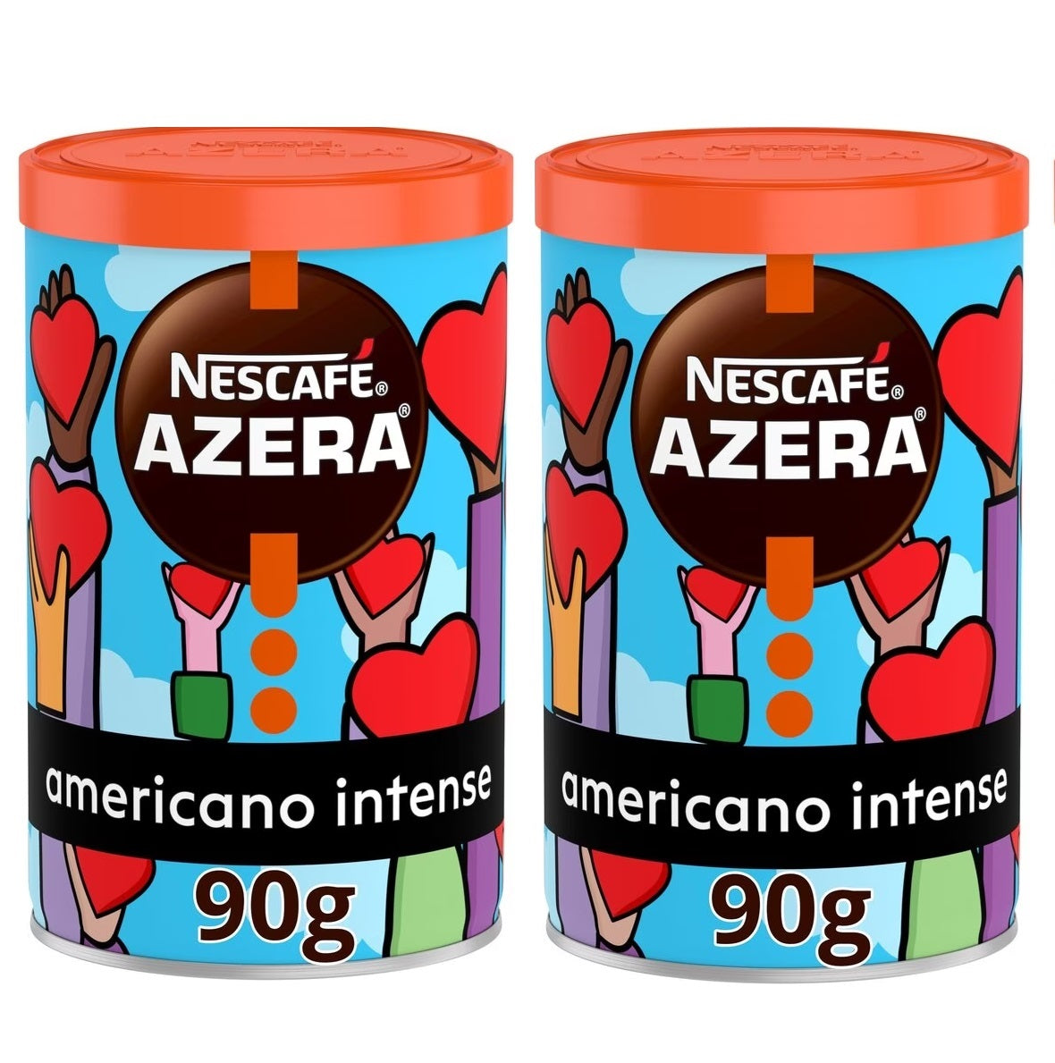 2 X Nescafe Azera Americano Intense 90G