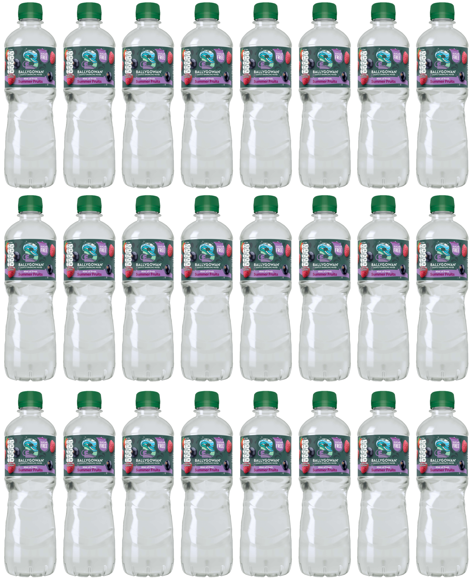 24 x Ballygowan Sparkling With A Hint Of Summer Fruits 500Ml