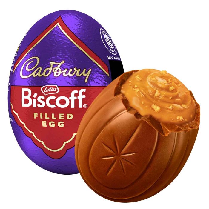 48 X Cadbury Biscoff Crème Egg Singles - 32Gm