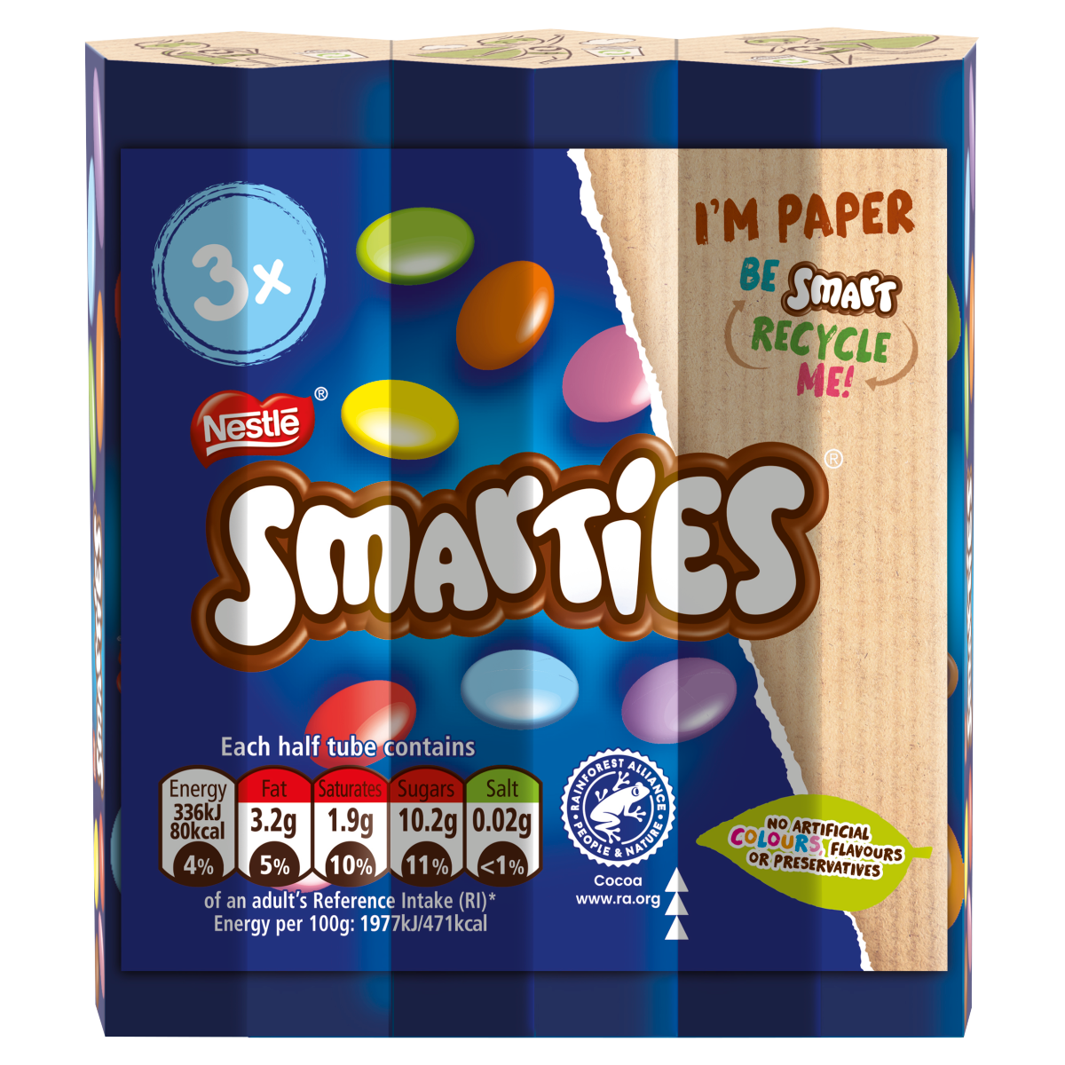16 x Smarties  3 X 34G (102G)