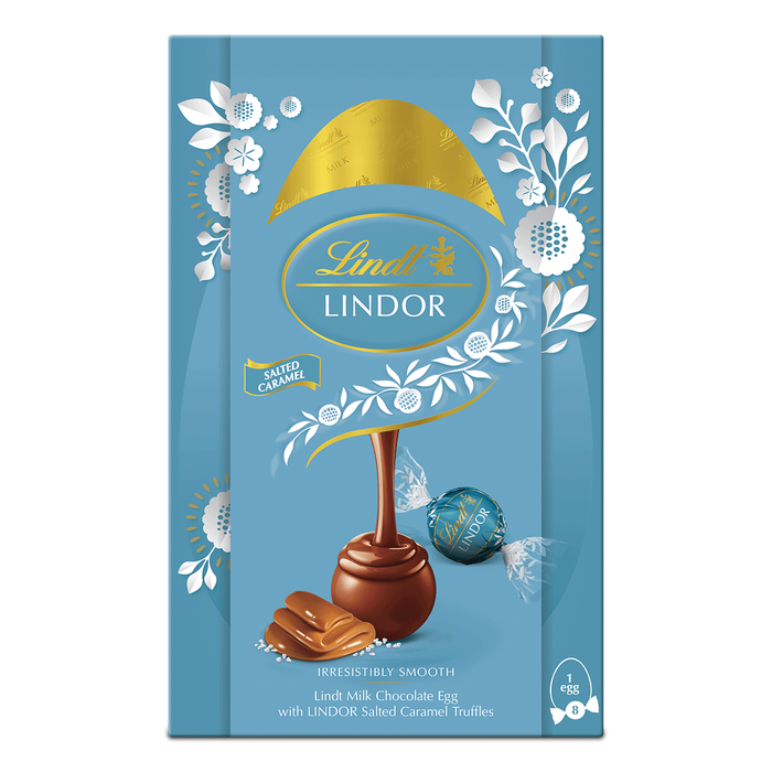 4 x Lindt Easter Egg Lindor Salted Caramel Truffles - 260GM