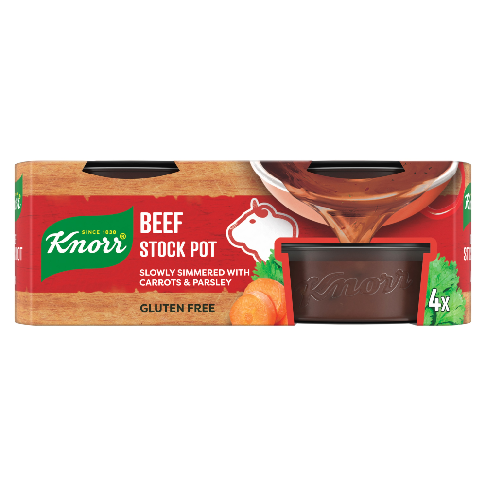 8 x Knorr Stock Pots Gel Beef 4'S