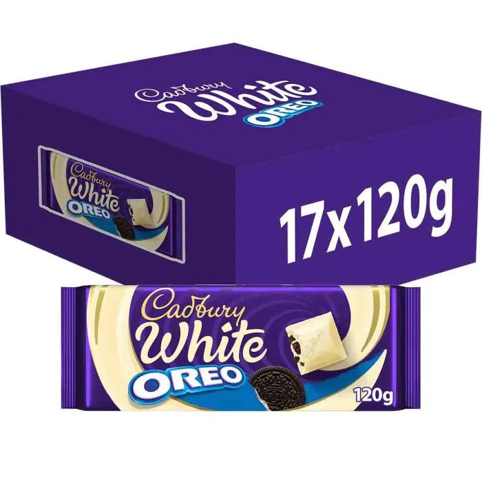 17 x Cadbury White Oreo Chocolate - 120GM