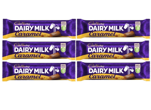 6 x Cadbury Dairy Milk Caramel 45Gm