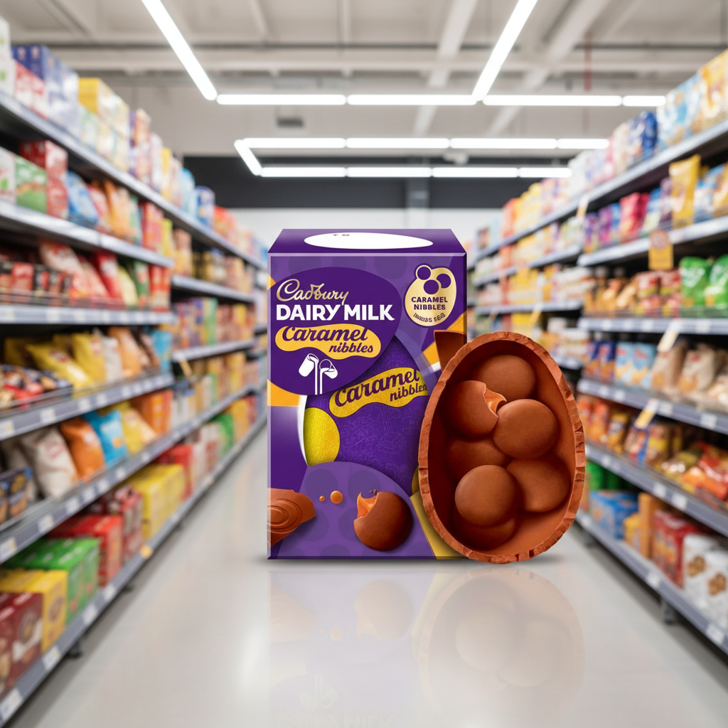 12 x Cadbury Caramel Nibbles Small Egg - 96GM