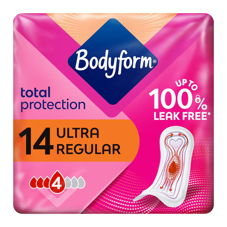 8 X Bodyform Ultra Normal Non Wings - 14 Pack