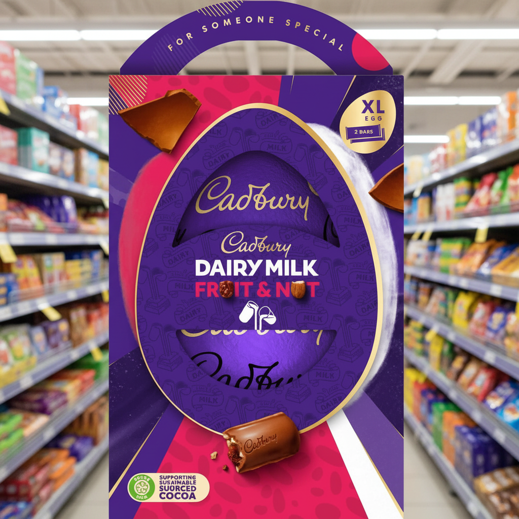 6 X Cadbury Fruit & Nut & Wholenut Special Gesture Egg - 273Gm