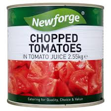 6 x Newforge Chopped Tomatoes In Tomato Juice 2.55Kg