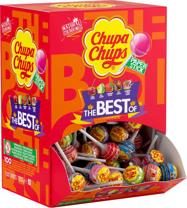 100 x Chupa Chups 50 Assorted Flavour Lollipops 600G