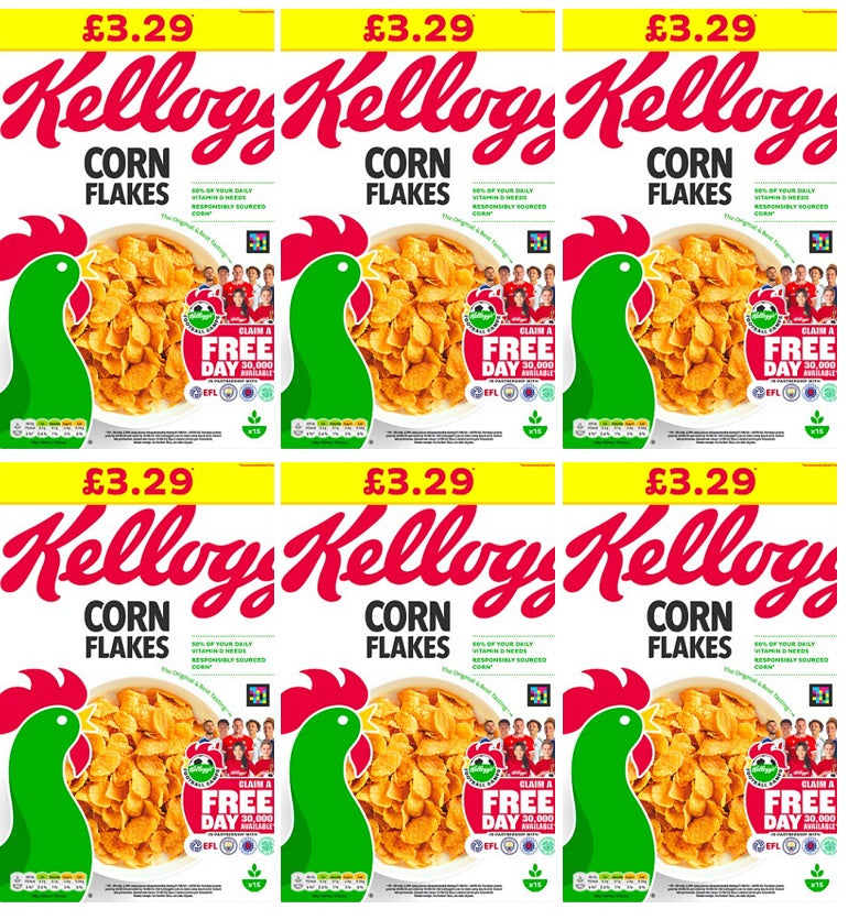 6 x Kelloggs Cornflakes 450g - 450G