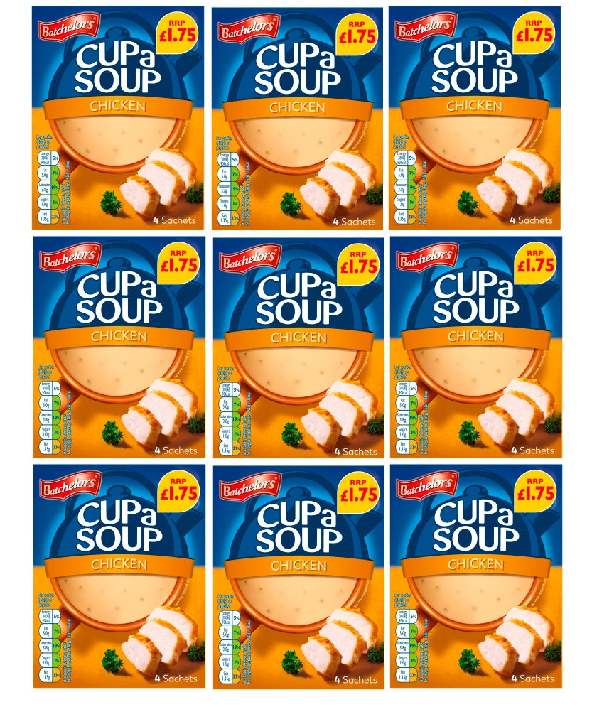 9 x Batchelors Cup A Soup Chicken - 81G