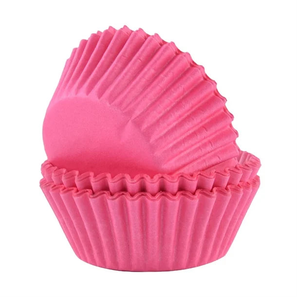 Pme Block Colour Cupcake Cases Pink  (Pack 60)