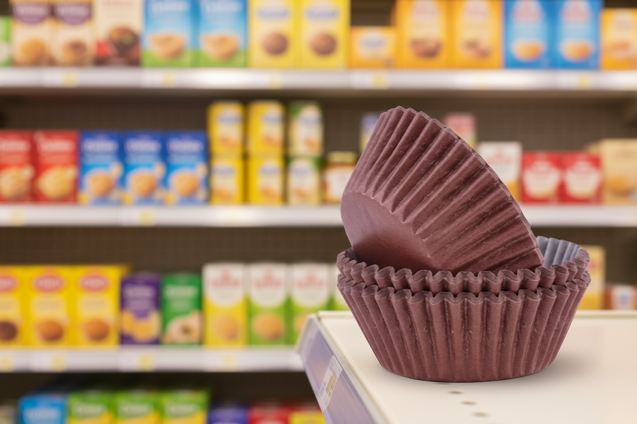 Pme Block Colour Cupcake Cases Chocolate (Pack 60)