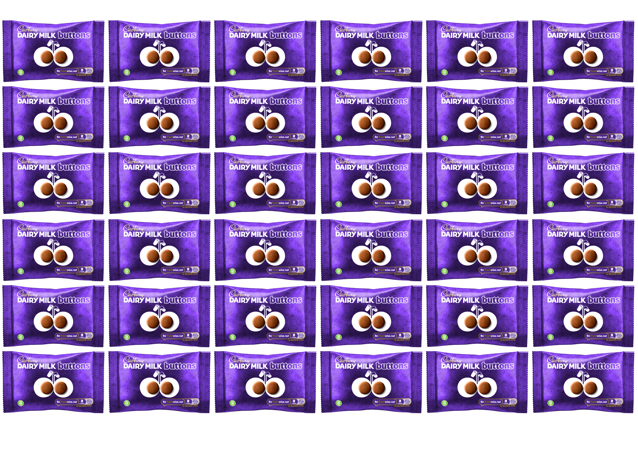 36 x Cadbury Dairy Milk Buttons 40G