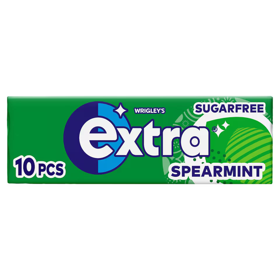 30 x Extra Spearmint Sugarfree Chewing Gum 10 Pieces