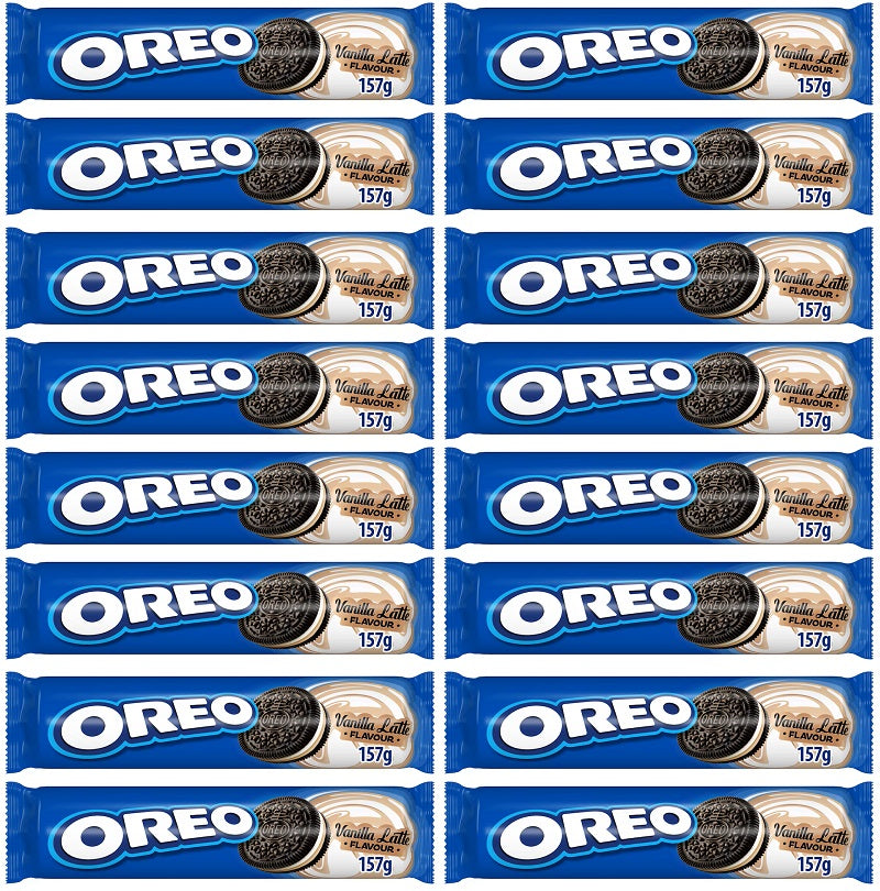 16 X Oreo Vanilla Latte Biscuits - 157Gm