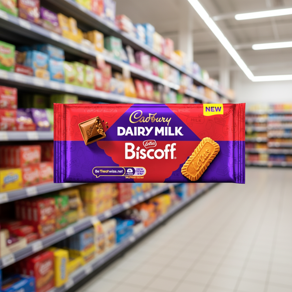 48 X Cadbury Dairy Milk Biscoff Chocolate Bar Irish - 54Gm