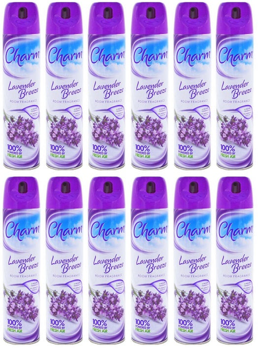 12 x Charm Air Freshener Lavender Breeze - 240ML