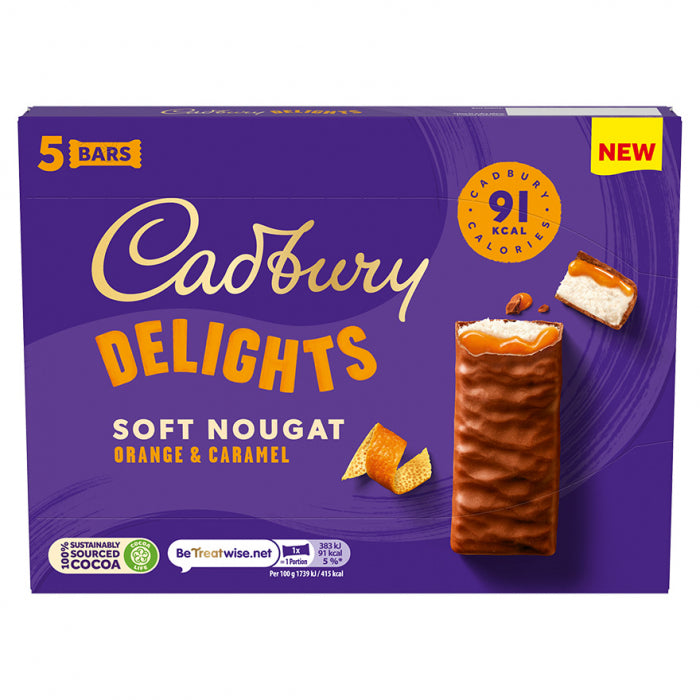 9 x Cadbury Delights Orange 5Pk - 110GM