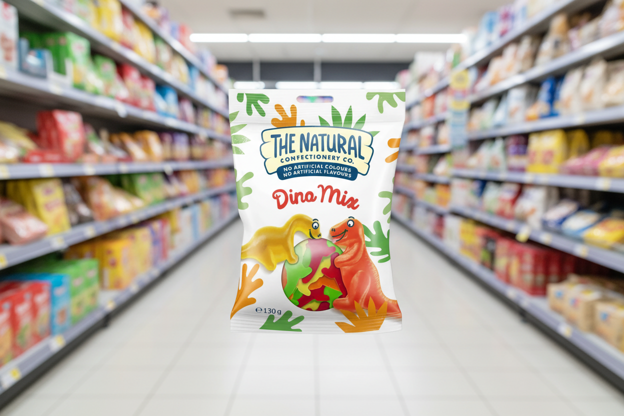 10 x The Natural Confectionery Dino Mix 130GM