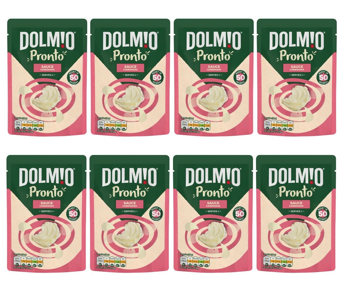 8 x Dolmio Express Carbonara Pasta Sauce 150G