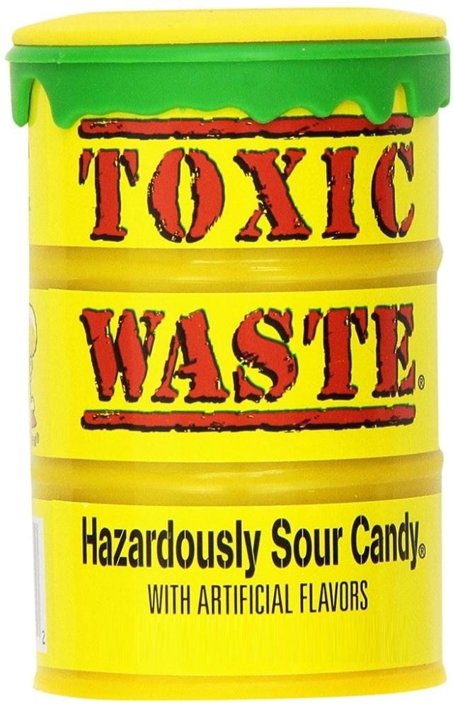 12 x Toxic Waste Hazardously Sour Candy 42G