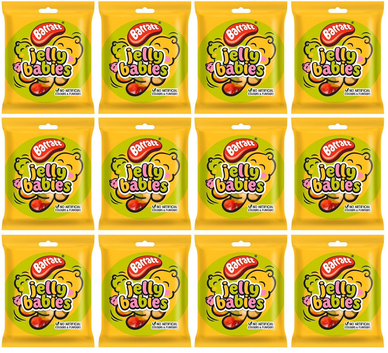 12 X Barratt Jelly Babies - 140Gm