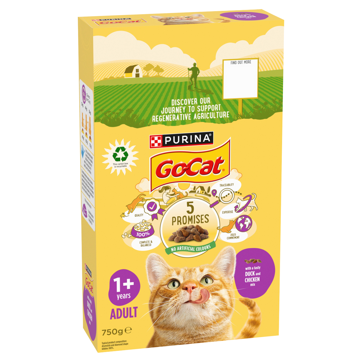 5 x Go Cat Chicken & Duck - 750GM