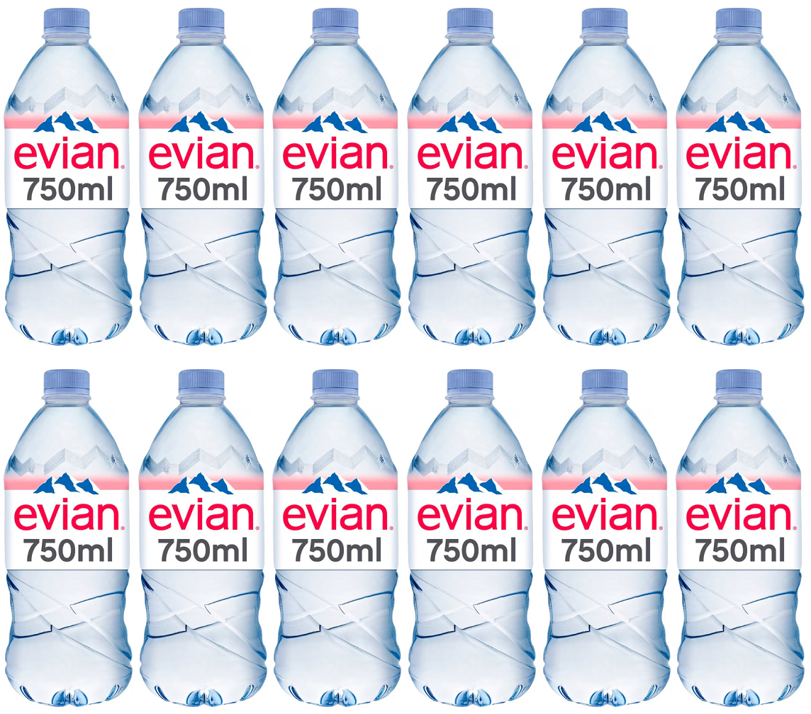 12 x Evian Still 750Ml