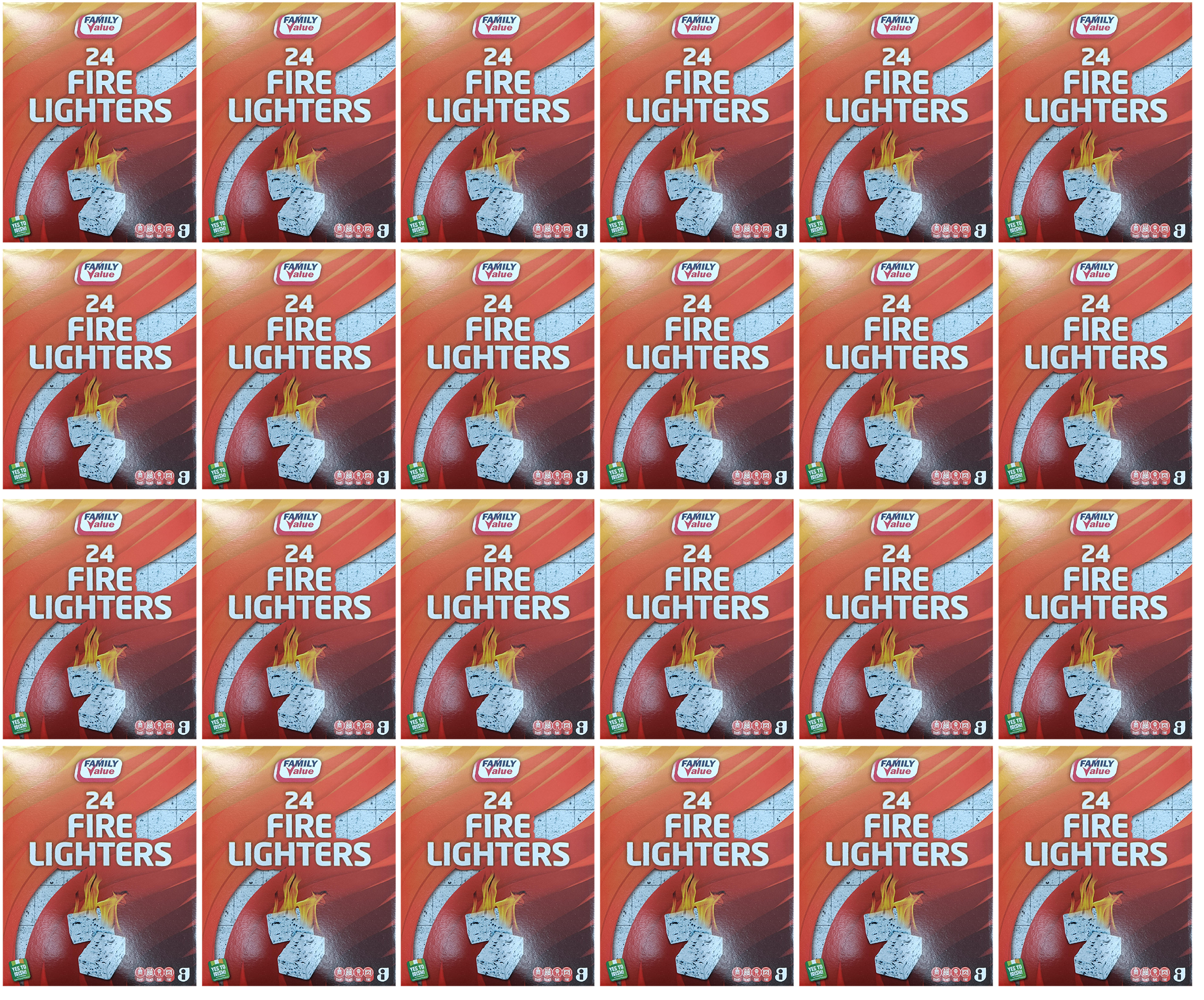 24 x Family Value Firelighter 24Pk
