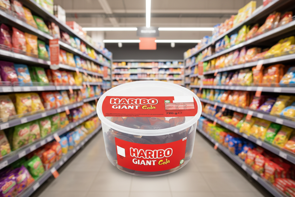 4 x Haribo Giant Happy Cola  40Qty