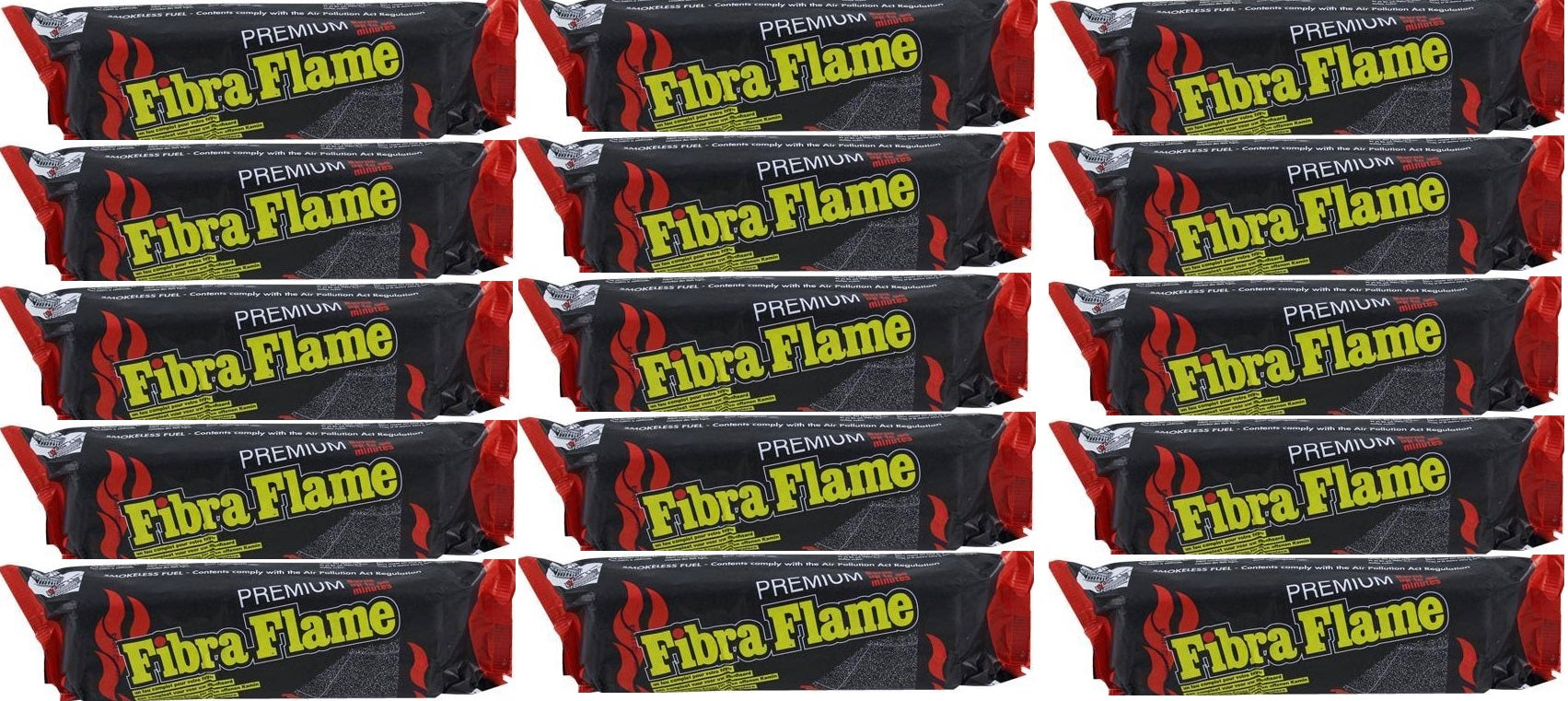 15 x Fibra Flame Premium Fire log 700G