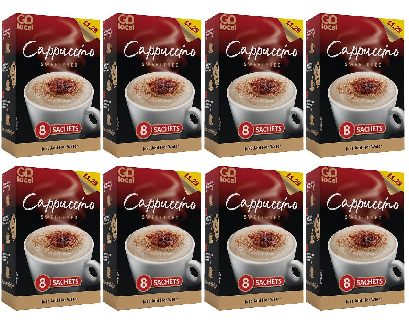 8 x Go Local Cappuccino - 145G