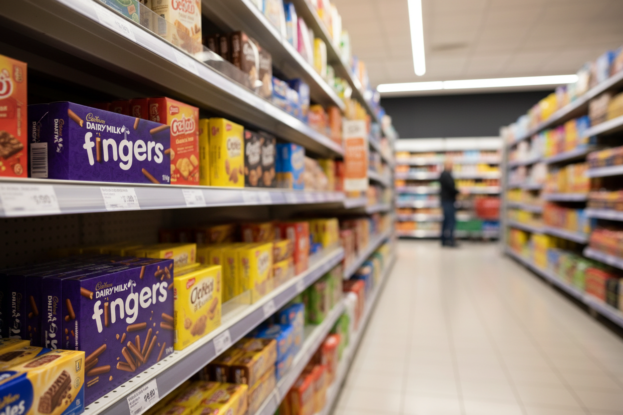 Cadbury Dairy Milk Fingers Milk Chocolate Biscuits 114G