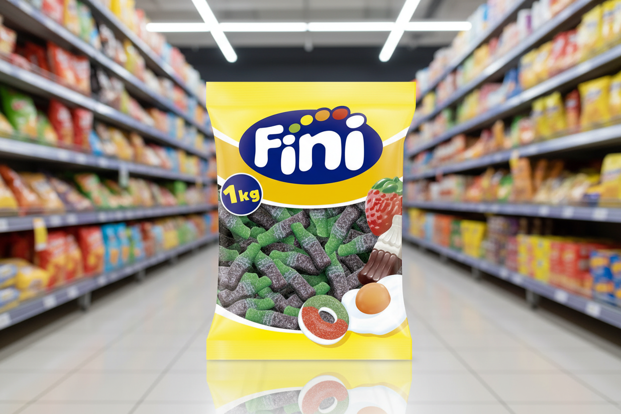 150 x Fini Fizzy Cola Bottle 1Kg