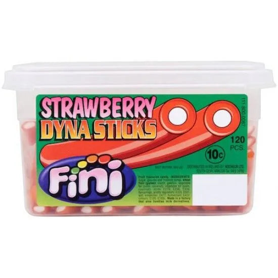 120 x Fini Strawberry Dyna Sticks