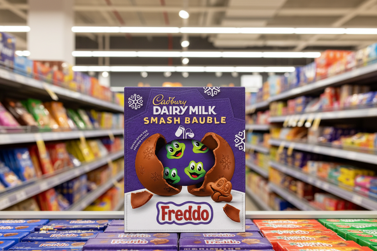 9 X Cadbury Dairy Milk Smash Bauble Freddo - 90Gm