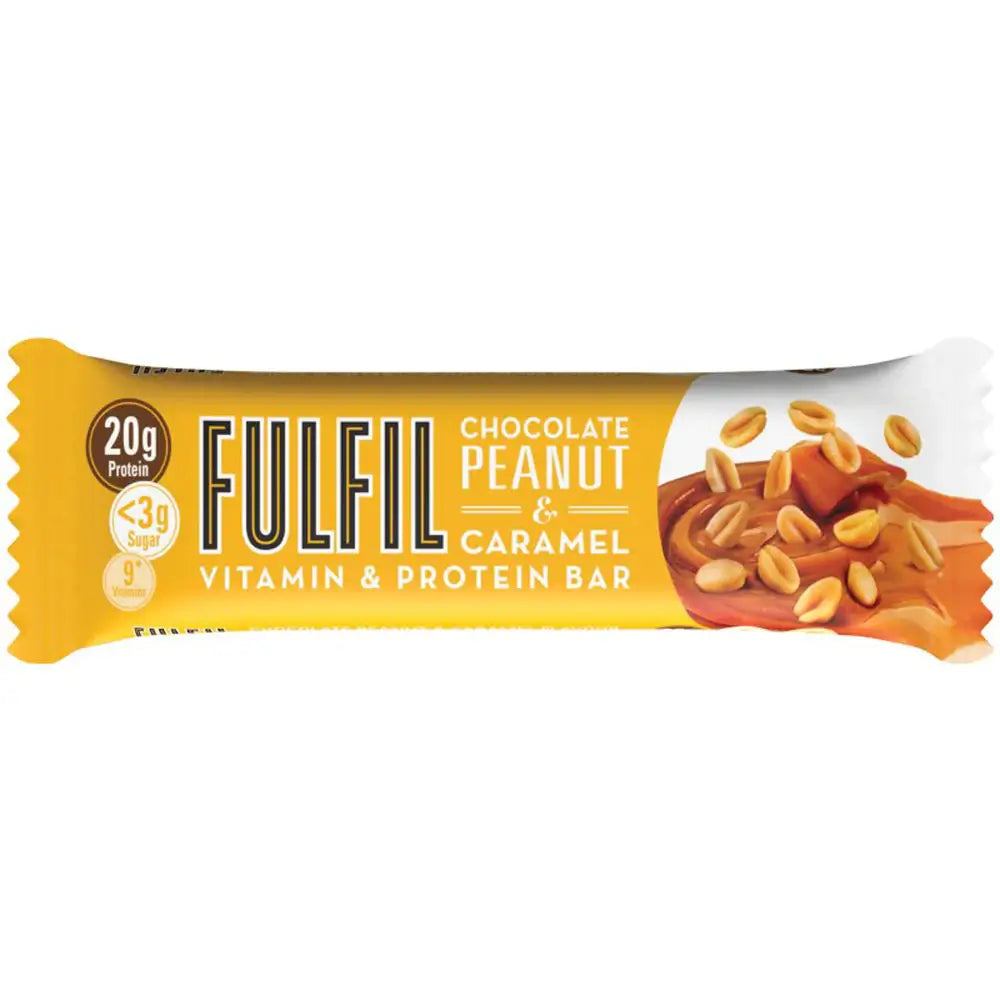 15 x Fulfil Peanut & Caramel Vitamin Protein Bar 55Gm