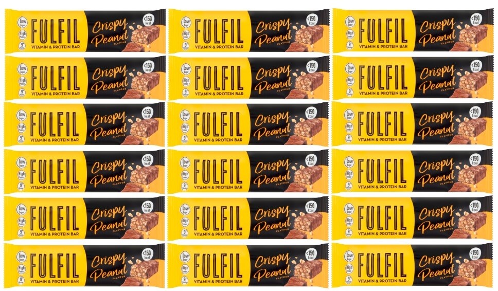 18 X Fulfil Crispy Peanut Bar 37G