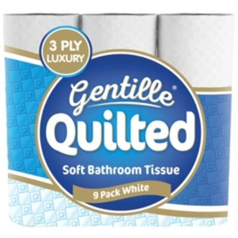 5 x Gentille Quilted Toilet Tissue - 9 PACK