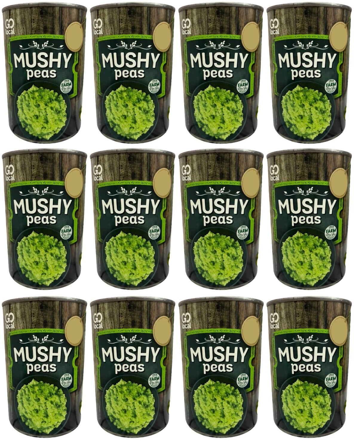 12 X Go Local Mushy Peas - 400G