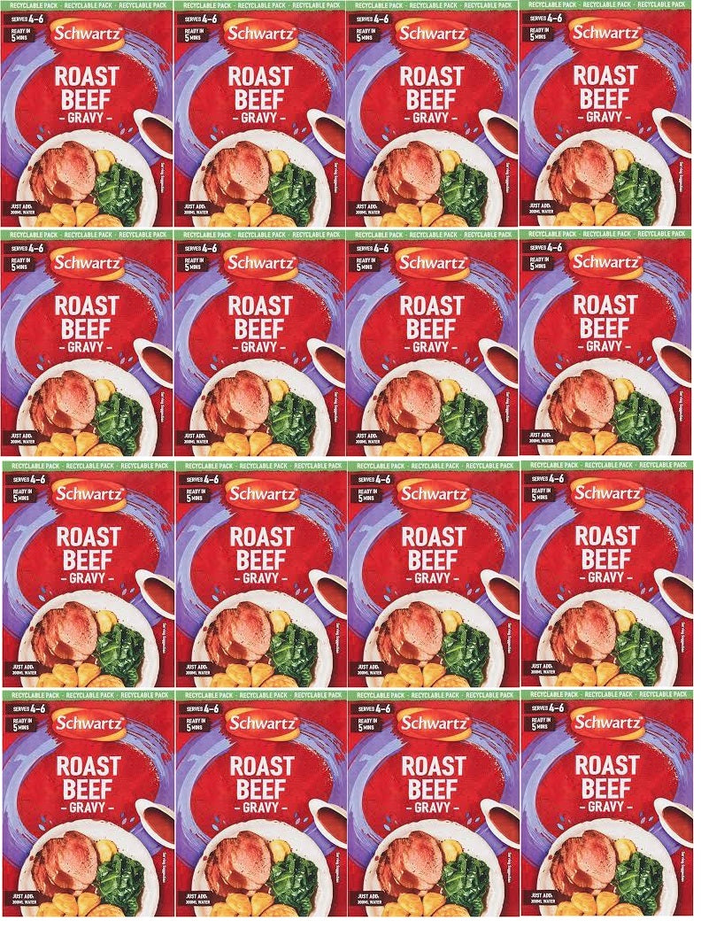 12 x Schwartz Roast Beef Gravy Sachet 27G