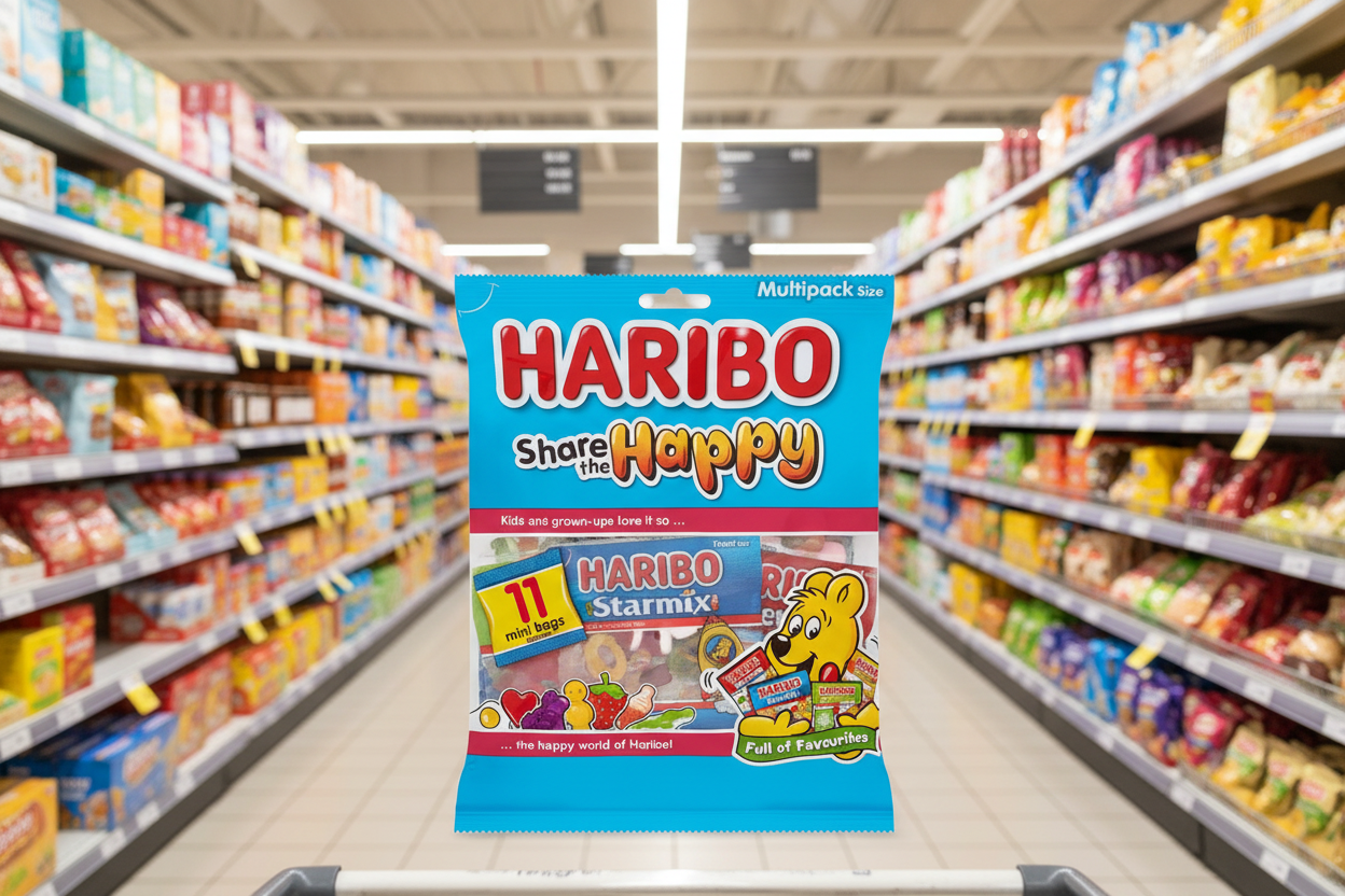 10 x Haribo Share The Happy Multipack Bag 176G