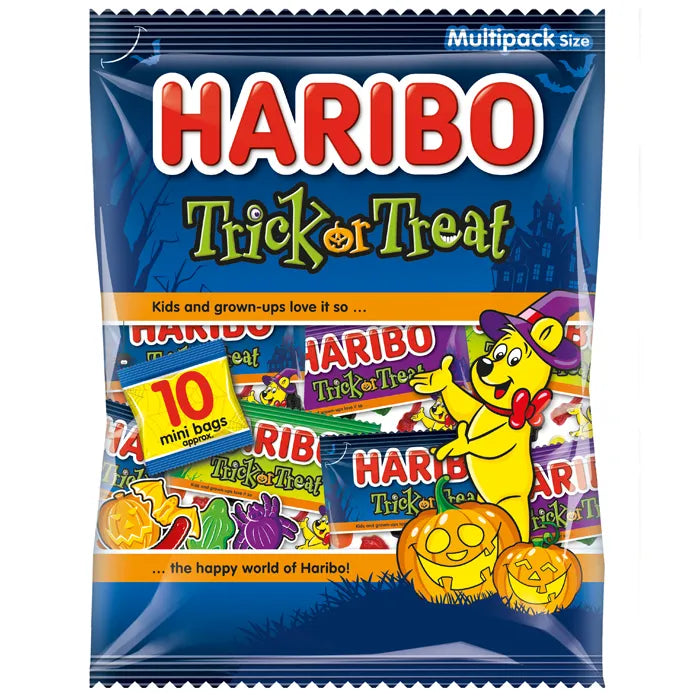 10 x Haribo Trick Or Treat 10pk  - 160GM