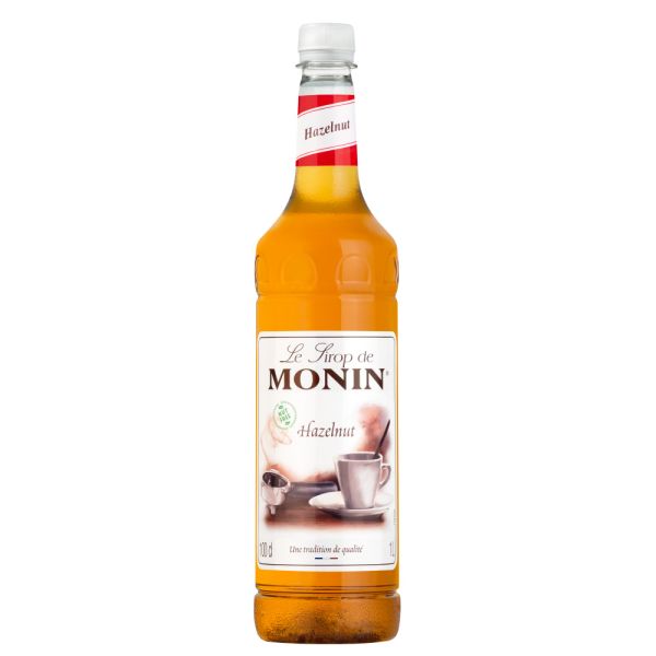 6 x Monin Nut Free Hazelnut Syrup - 1 Litre