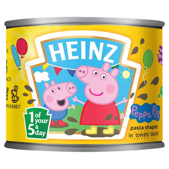12 x Heinz Peppa Pig Pasta Shapes 205Gm